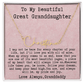 Gift for Great Granddaughter from Granddaddy - Signature Style Name Necklace