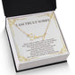 Personalized Apology Gift for Her - Customizable Signature Style Name Necklace -  I am Truly Sorry