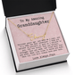 Personalized 13th Birthday Gift for Granddaughter from Papa - Signature Style Name Necklace