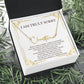 Personalized Apology Gift for Her - Customizable Signature Style Name Necklace -  I am Truly Sorry