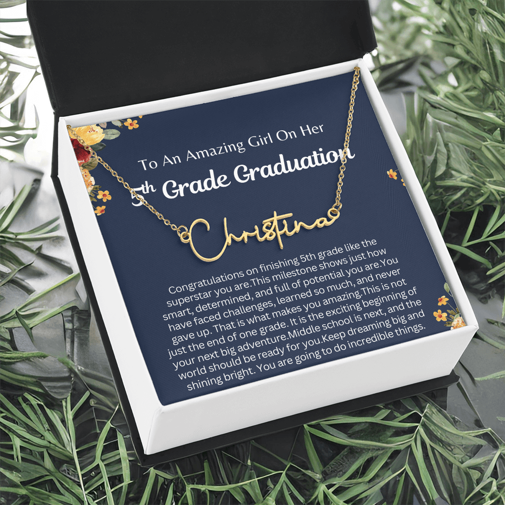 Personalized 5th  Grade Graduation Gift for Her - You are going to do Incredible Things!