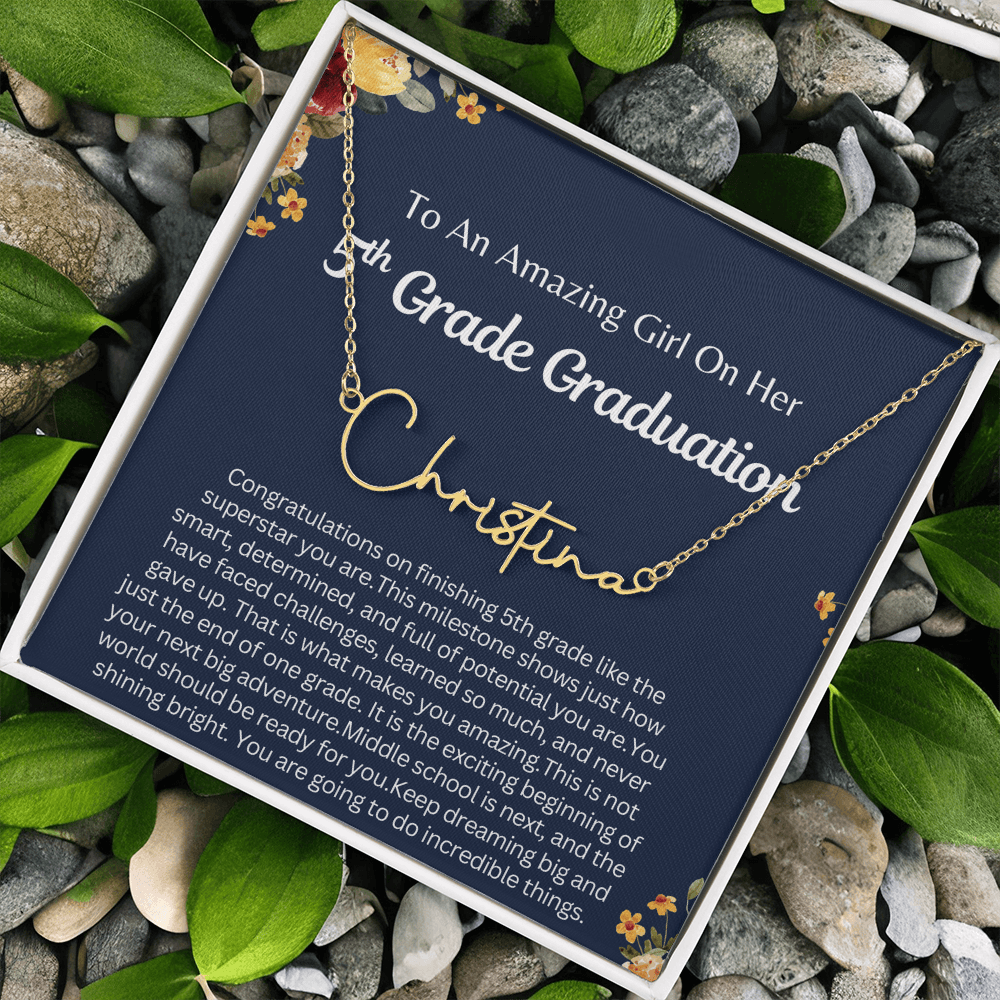 Personalized 5th  Grade Graduation Gift for Her - You are going to do Incredible Things!