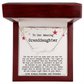Personalized Christmas Gift from Grandma & Grandpa to Granddaughter - Signature Style Name Necklace