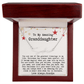 Personalized Christmas Gift from Grandpa to Granddaughter - Signature Style Name Necklace