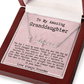 Personalized Golden Birthday Gift from Grandma to Granddaughter - Signature Style Name Necklace