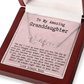 Personalized 12th Birthday Gift from Nana to Granddaughter - Signature Style Name Necklace