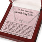 Personalized 13th Birthday Gift for Granddaughter from Grandpa and Grandma - Signature Style Name Necklace