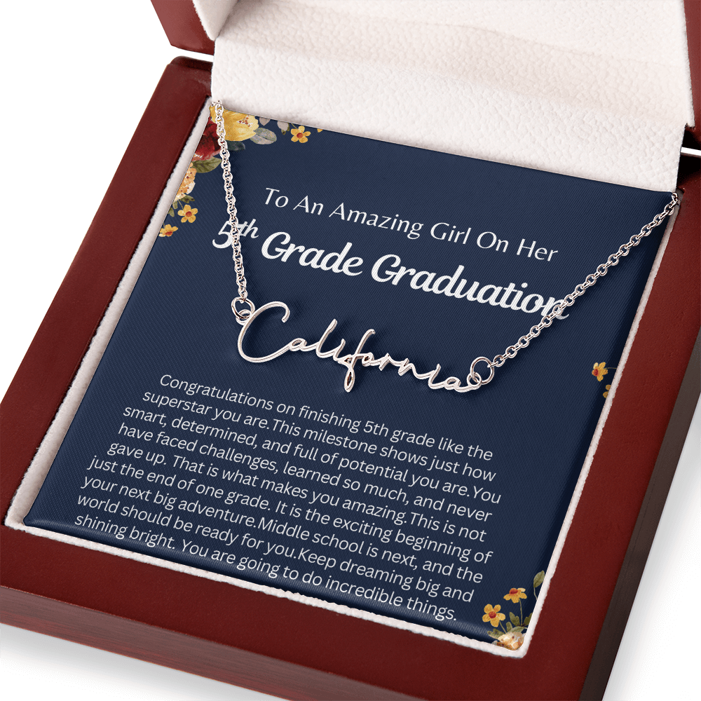 Personalized 5th  Grade Graduation Gift for Her - You are going to do Incredible Things!