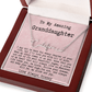 Personalized Birthday Gift for Granddaughter – Custom Signature Style Name Necklace – Unique Name Plate Necklace from Granny