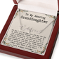 Custom Christmas Gift from Grandma to Granddaughter - Signature Style Name Necklace