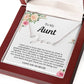 Personalized Gift for Aunt- Customizable Signature Style Name Necklace -  I Love You So Much