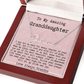 Personalized Birthday Gift for Granddaughter – Custom Signature Style Name Necklace – Unique Name Plate Necklace from Grandpa