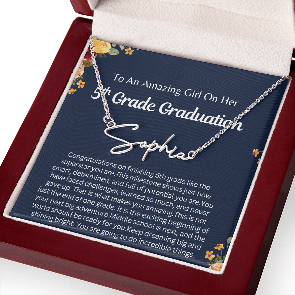 Personalized 5th  Grade Graduation Gift for Her - You are going to do Incredible Things!