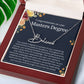 Personalized Masters Degree Gift for Her - Customizable Signature Style Name Necklace