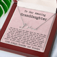 Personalized 13th Birthday Gift for Granddaughter from Grandpa and Grandma - Signature Style Name Necklace