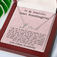 Gift for Great Granddaughter from Granddaddy - Signature Style Name Necklace