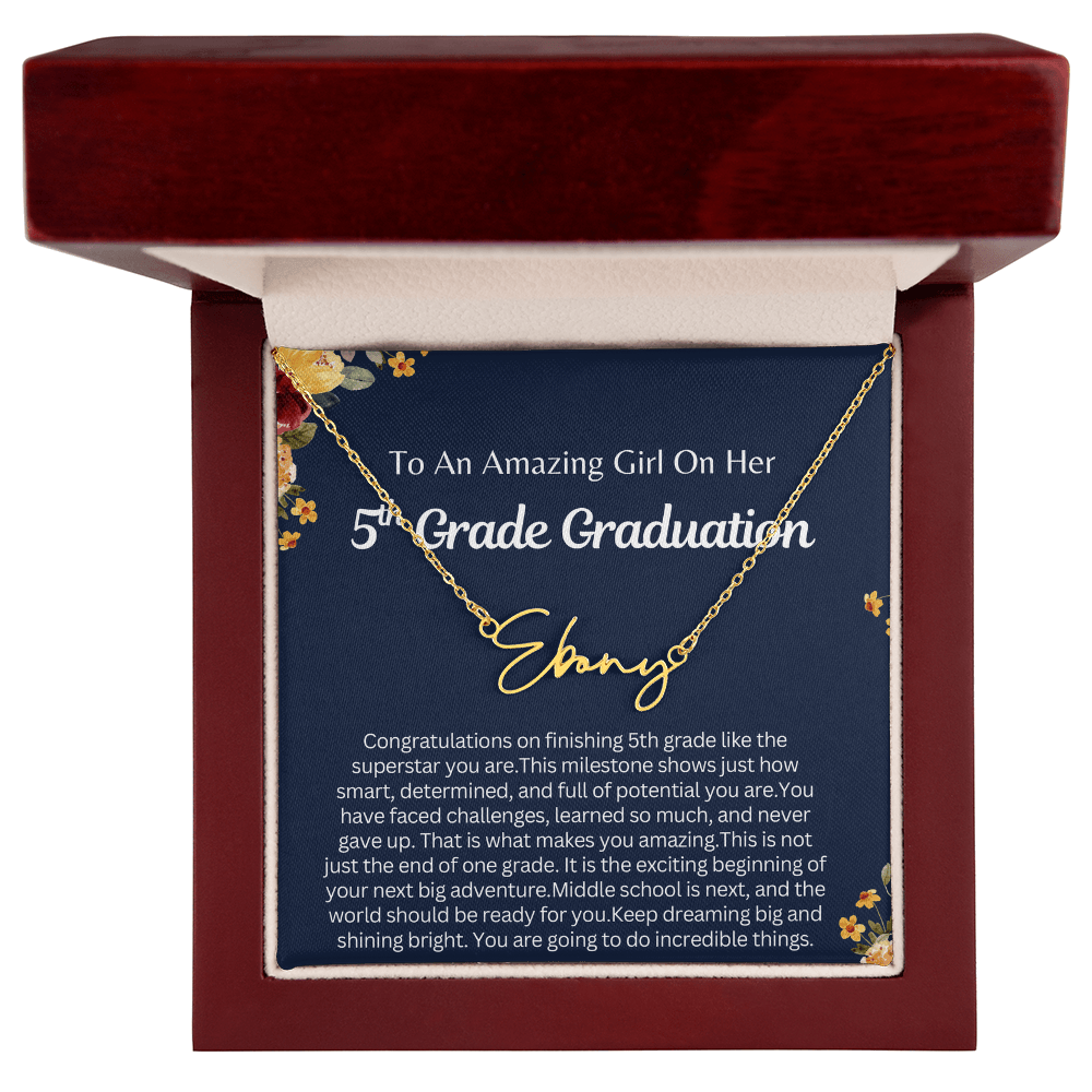 Personalized 5th  Grade Graduation Gift for Her - You are going to do Incredible Things!