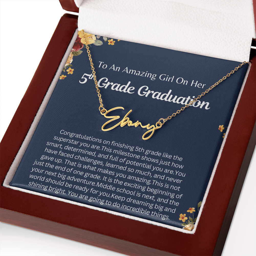 Personalized 5th  Grade Graduation Gift for Her - You are going to do Incredible Things!
