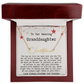Personalized Christmas Gift from Grandma & Grandpa to Granddaughter - Signature Style Name Necklace