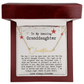 Personalized Christmas Gift from Grandma to Granddaughter - Signature Style Name Necklace