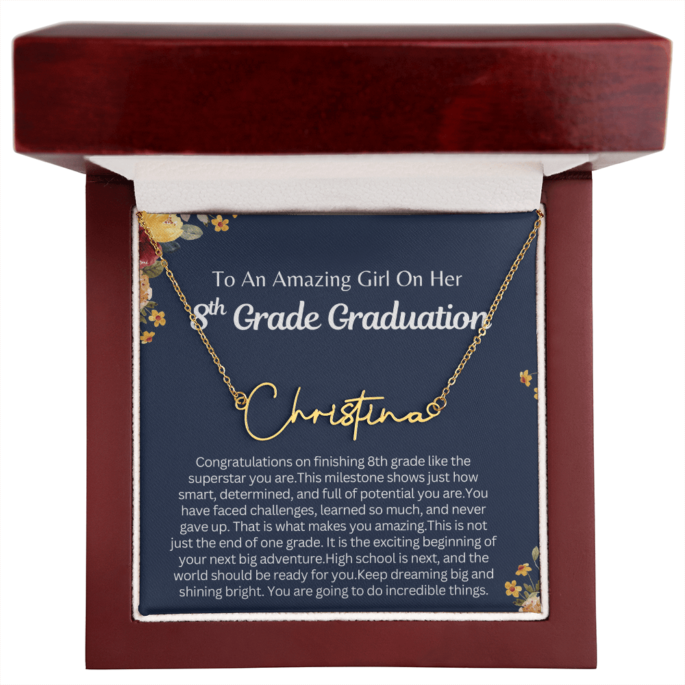 Personalized 8th Graduation Gift for Her - You Are Going To Do Incredible Things!