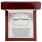 Personalized 70th Birthday Gift for Her - Customizable Signature Style Name Necklace