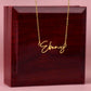 Personalized gift for granddaughter-8 2023OTOBER30 Signature Style Name necklcace