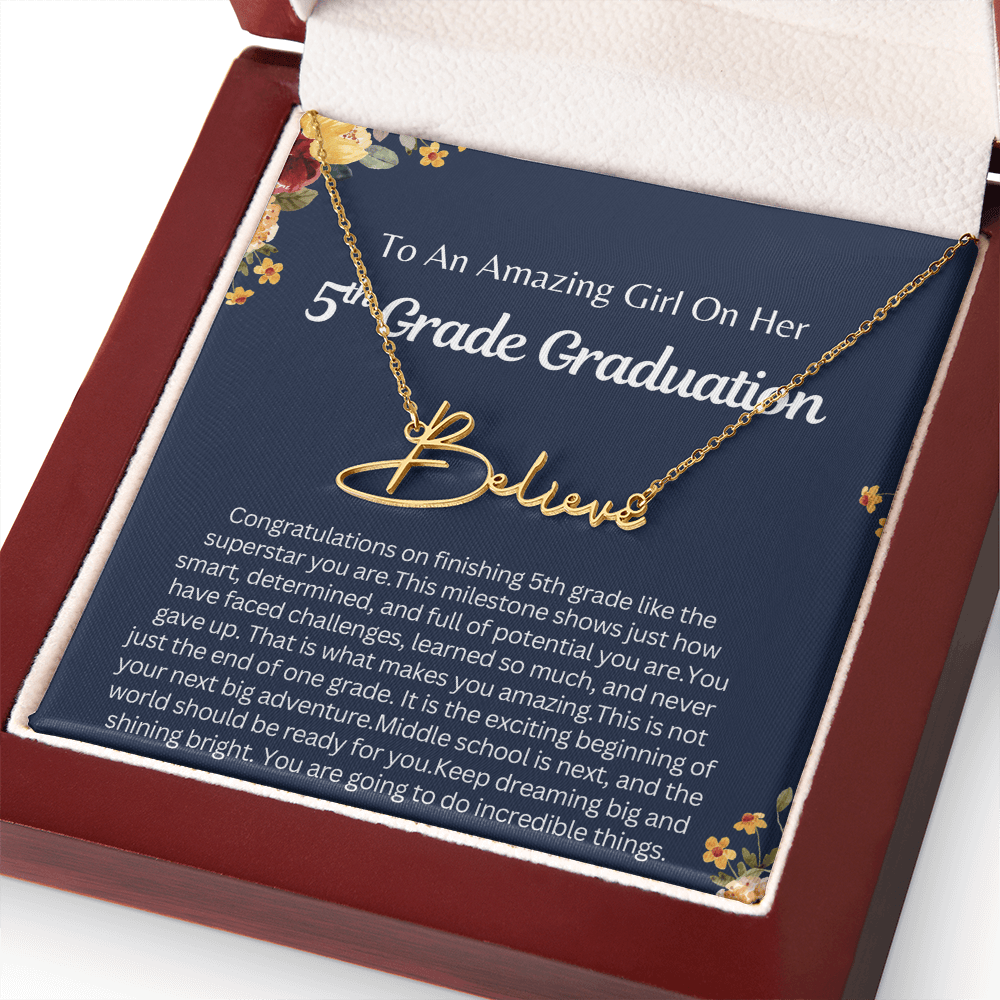 Personalized 5th  Grade Graduation Gift for Her - You are going to do Incredible Things!