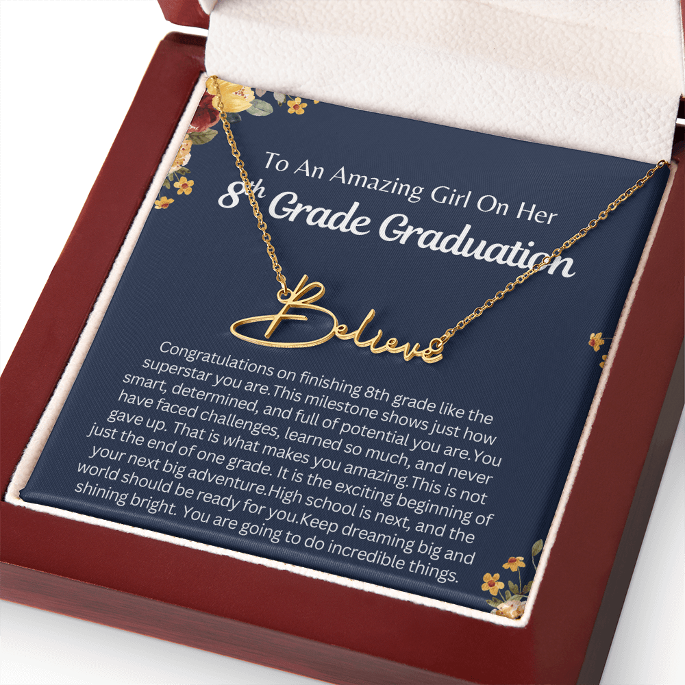 Personalized 8th Graduation Gift for Her - You Are Going To Do Incredible Things!