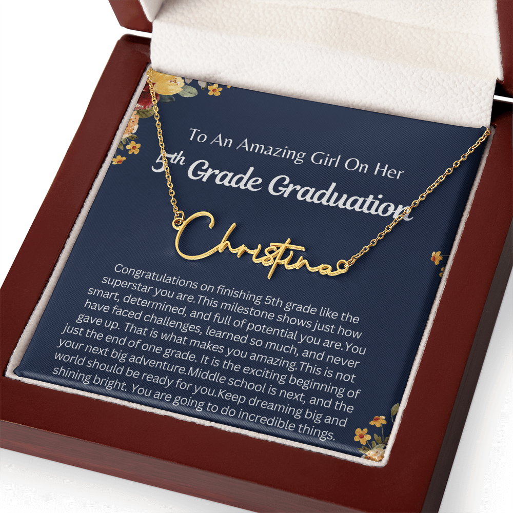 Personalized 5th  Grade Graduation Gift for Her - You are going to do Incredible Things!
