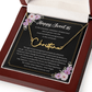 Personalized Sweet 16 Birthday Gift – Custom Signature Style Name Necklace – Unique Name Plate Necklace for Granddaughter from Grandma or Daughter from Mom