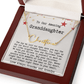 Personalized Christmas Gift from Grandma & Grandpa to Granddaughter - Signature Style Name Necklace