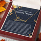 Personalized Masters Degree Gift for Her - Customizable Signature Style Name Necklace