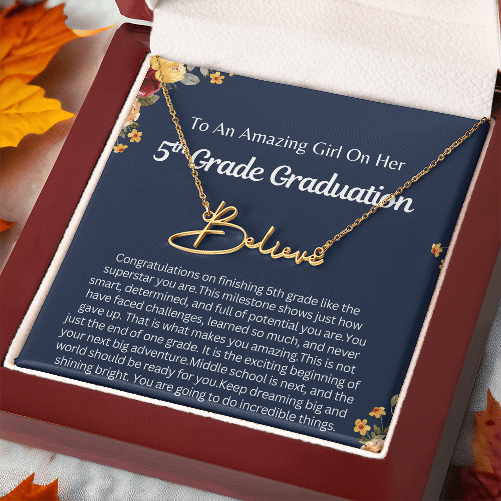 Personalized 5th  Grade Graduation Gift for Her - You are going to do Incredible Things!