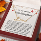 Personalized Christmas Gift from Grandma & Grandpa to Granddaughter - Signature Style Name Necklace