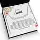 Personalized Gift for Aunt - Customizable Heart Name Necklace - I Love You So Much
