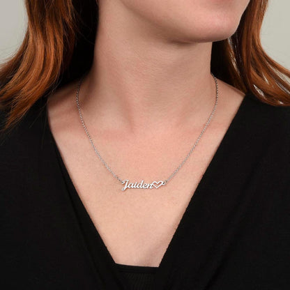 I'm sorry - Love Knot Necklace - When I make a mistake..-1 2023NOVEMBER17 HEART Name necklcace