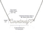 Personalized Heart Name Necklace, Famprecious Gift HEART name necklace chain gift for her