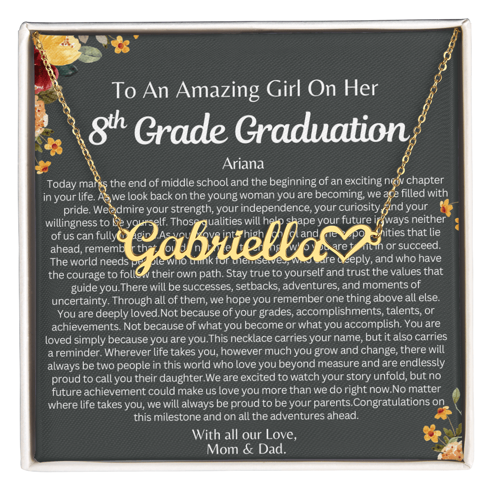 Custom 8th Grade Graduation Gift