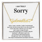 I'm sorry - Love Knot Necklace - When I make a mistake..-1 2023NOVEMBER17 HEART Name necklcace