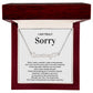 I'm sorry - Love Knot Necklace - When I make a mistake..-1 2023NOVEMBER17 HEART Name necklcace