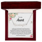 Personalized Gift for Aunt - Customizable Heart Name Necklace - I Love You So Much