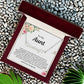 Personalized Gift for Aunt - Customizable Heart Name Necklace - I Love You So Much