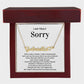 I'm sorry - Love Knot Necklace - When I make a mistake..-1 2023NOVEMBER17 HEART Name necklcace