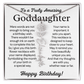 Personalized Birthday Gift for Goddaughter – Customized Birth Flower Name Necklace – Jewelry Gift from Godmother