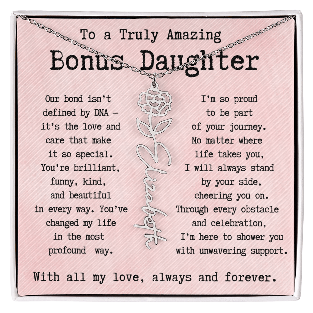 Personalized Gift for Bonus Daughter - I'm so proud   to be part  of your journey.