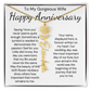 Personalized Anniversary Gift for Wife – Customized Birth Flower Name Necklace – Unique Wedding Anniversary Jewelry Gift from Husband