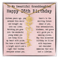 Personalized 16th Birthday Gift for Granddaughter – Customized Birth Flower Name Necklace – Sweet Sixteenth Jewelry Gift from Grandma