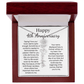 Personalized 4th Wedding Anniversary Gift for Wife – Customized Birth Flower Name Necklace – Unique Anniversary Gift Ideas for Wife from Husband