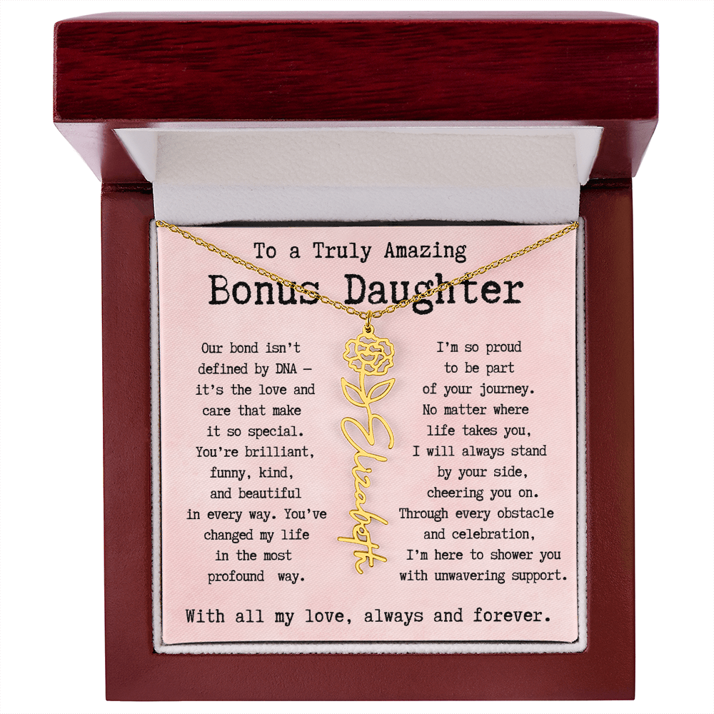 Personalized Gift for Bonus Daughter - I'm so proud   to be part  of your journey.